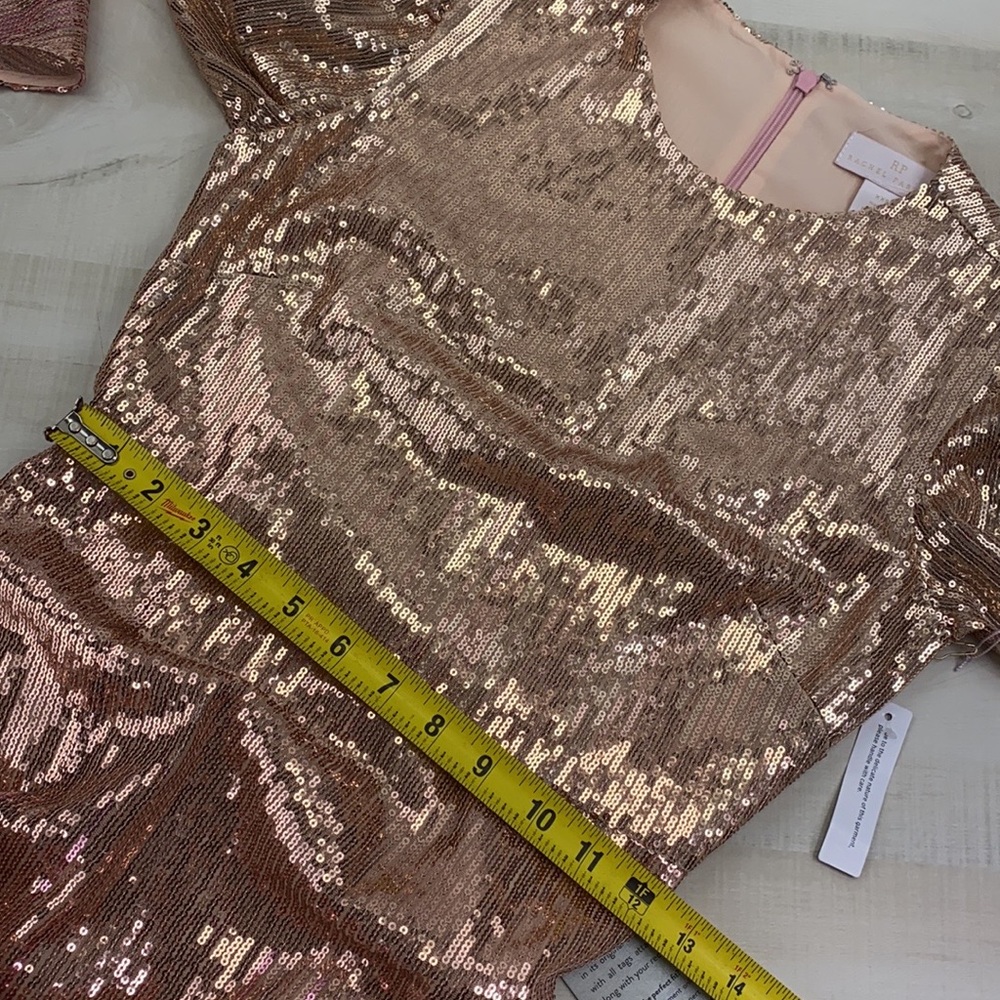 RACHELL PARCELL Pink Bride Ombré Sequin Dress NWT - Picture 10 of 12